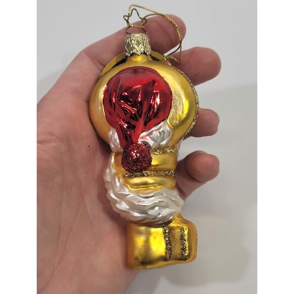 NEW VTG Inge-Glas Germany Blown Christmas Ornament Heirloom Santa Claus Figural - Picture 3 of 5